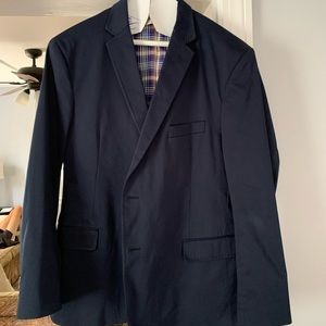 Mens Navy Blue Johnston and Murphy Blazer